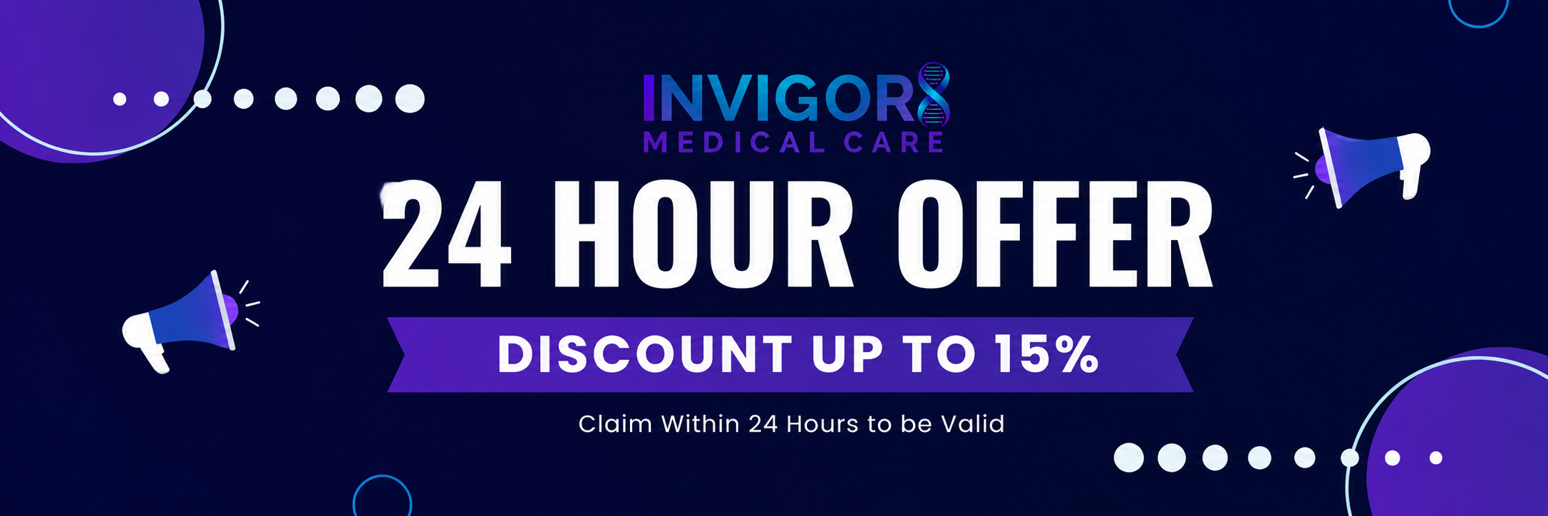 Limited Time Offer - 24 Hour Discount Up To 15%