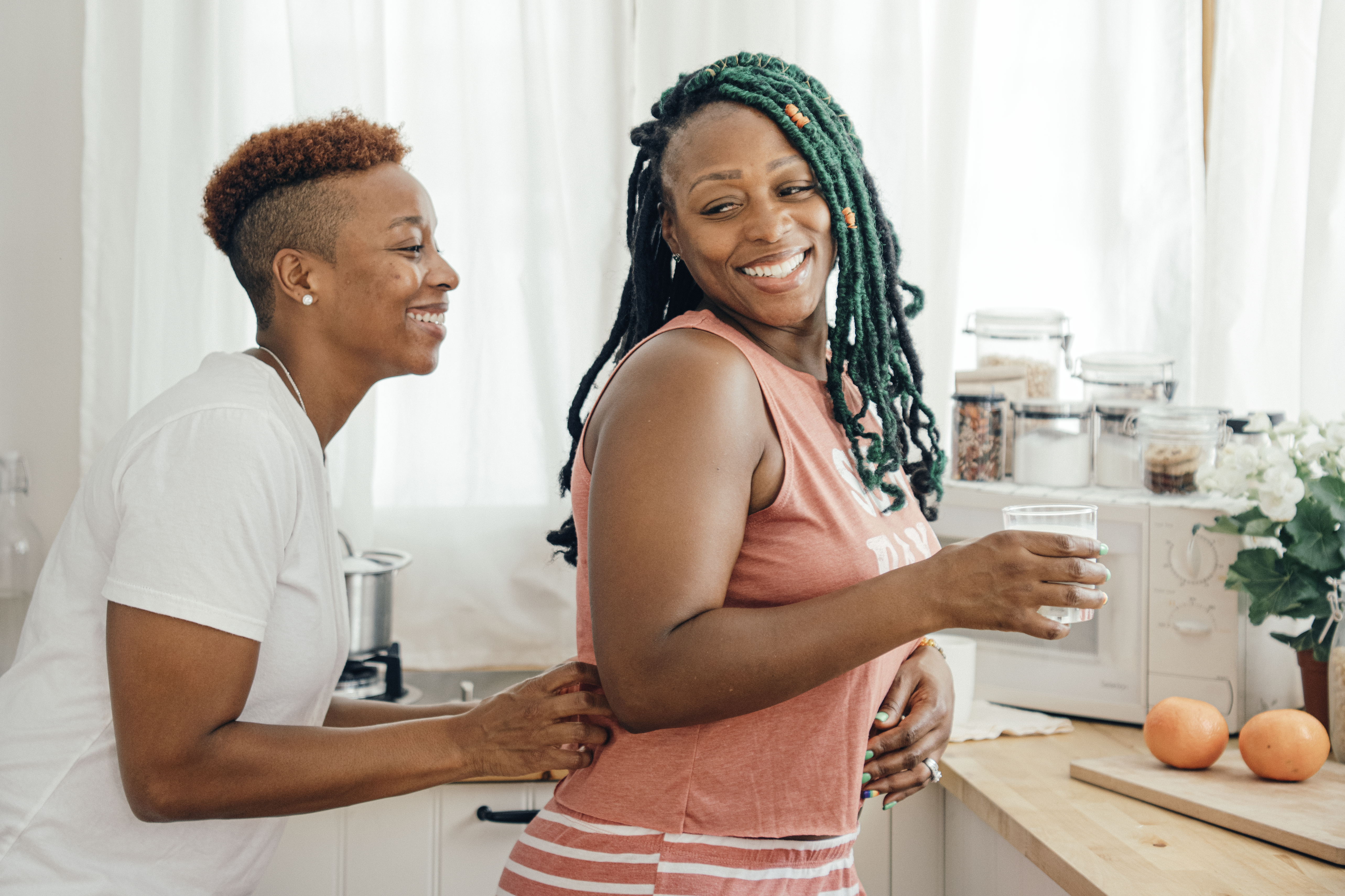 Community members outdoors